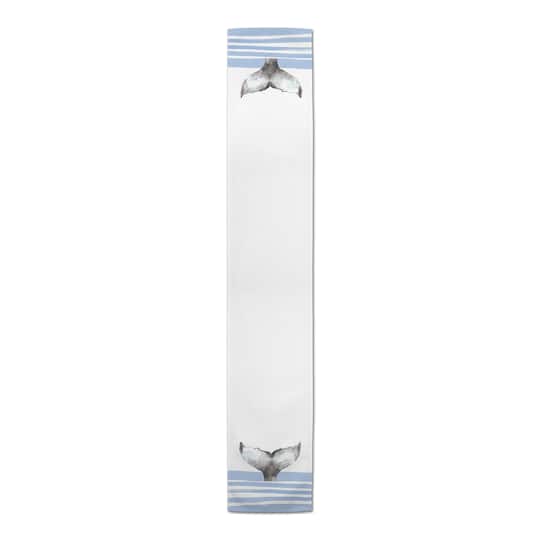Whale Tale With Stripes Indoor/Outdoor Table Runner
